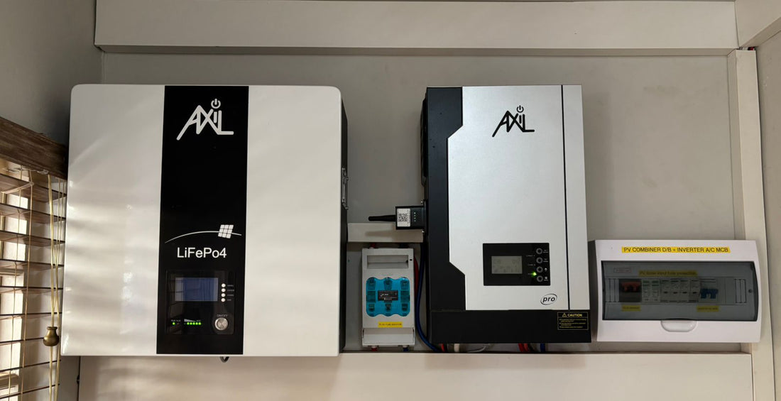 Axil solar battery and inverter